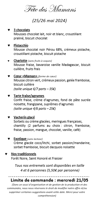 Pâtisserie Arnaud Zussy - 25/26 mai : c'est la fête des mamans 🌸🐞